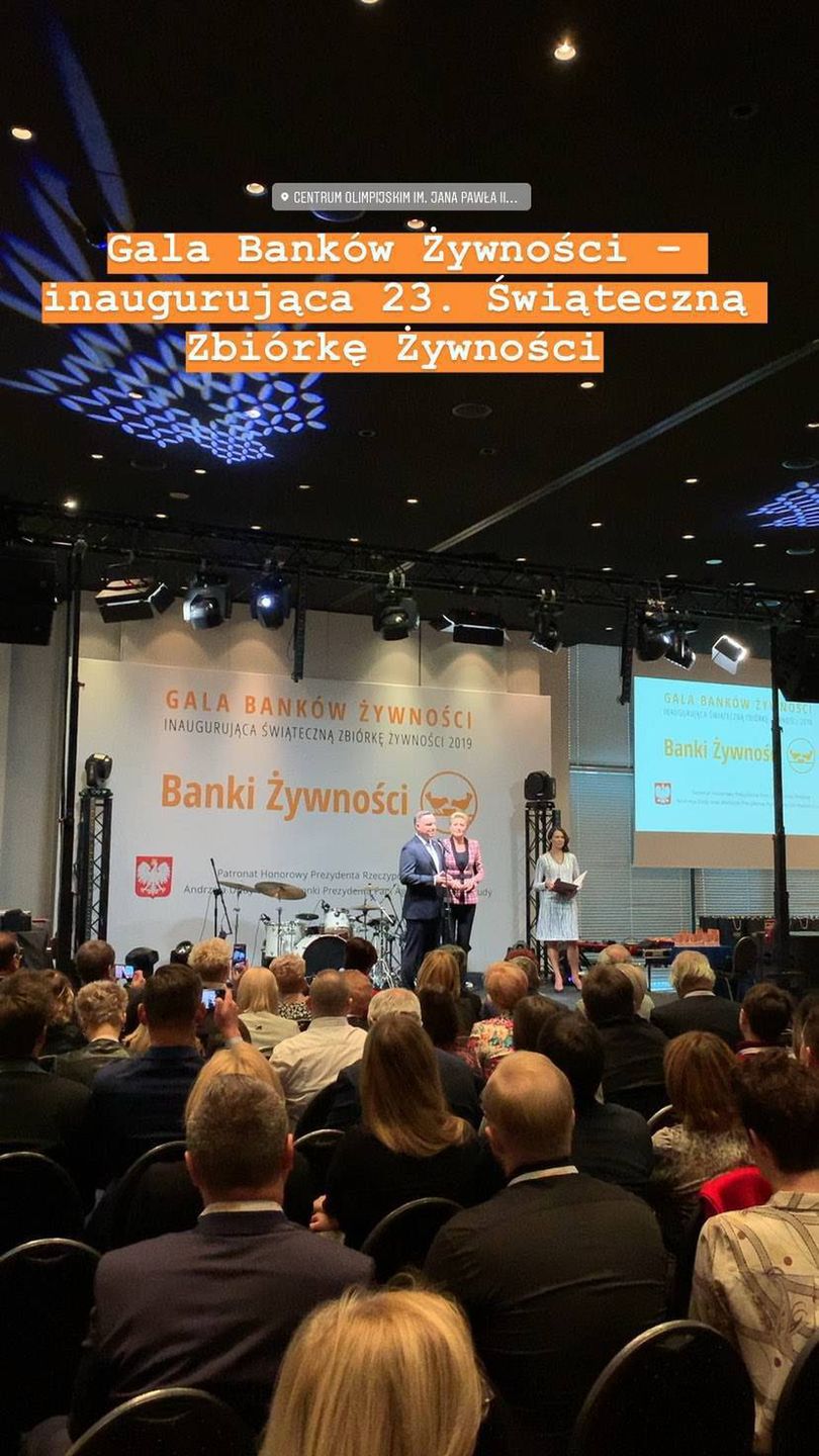 Agata Duda i Andrzej Duda wspierają gale charytatywne