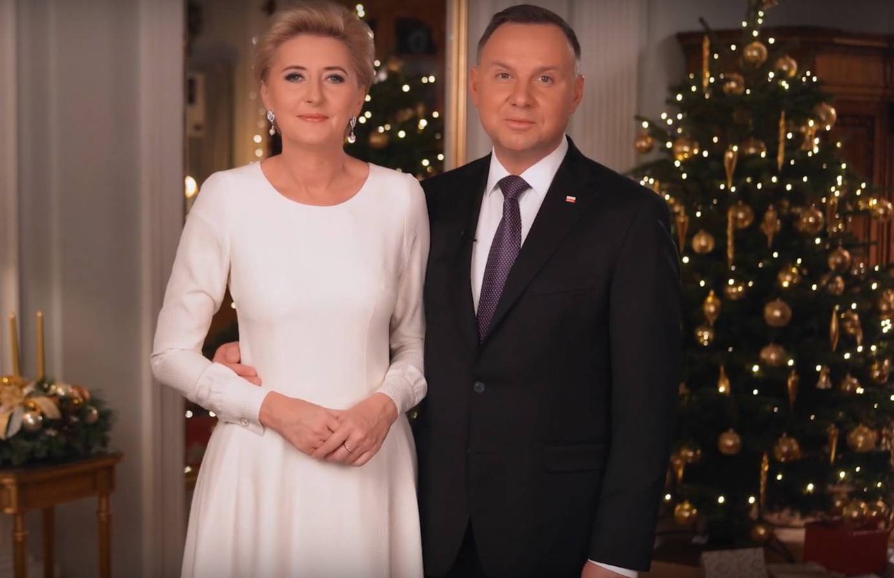 Agata Duda i Andrzej Duda - Boże Narodzenie, 2019 r.