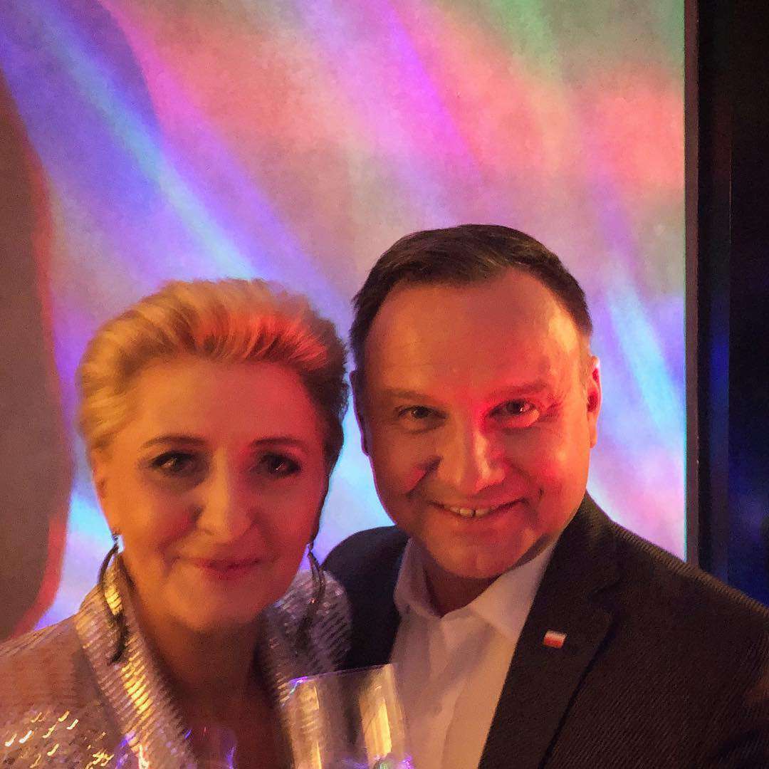 Prezydent Andrzej Duda i Agata Duda - Sylwester 2018