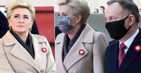 Agata i Andrzej Dudowie na obchodach Dnia Niepodległości. Pierwsza Dama nie zawiodła. Stylizacja jak zwykle w punkt