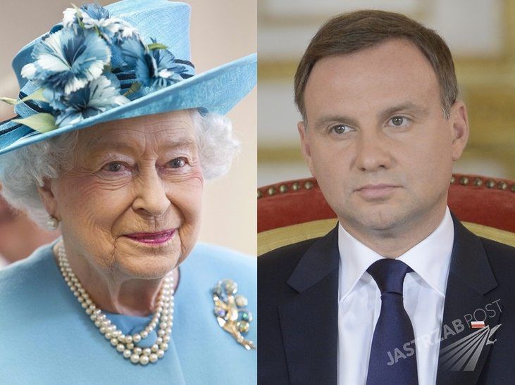 Królowa Elżbieta Andrzej Duda