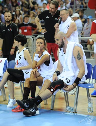 Monika Pietrasińska, Marcin Gortat i Tatiana Okupnik