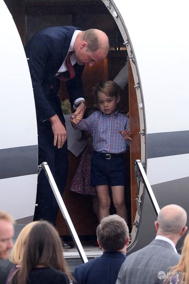 Książę George nie chciał wyjść z samolotu