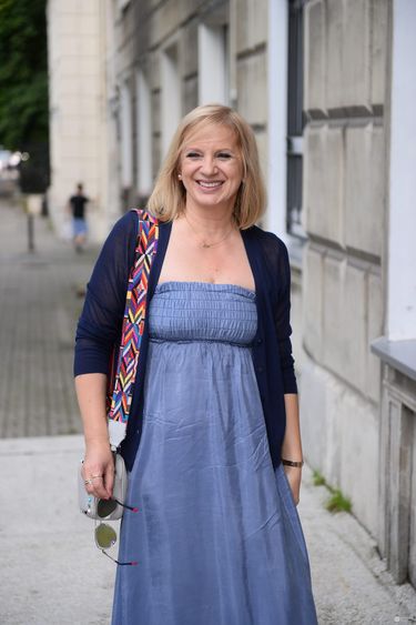 Marzena Rogalska w nowej fryzurze   otwarcie butiku Violi Śpiechowicz
