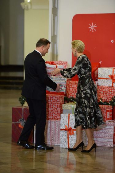 Agata Duda i Andrzej Duda - Szlachetna Paczka 2018