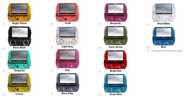 Tak mogą wyglądać nowe kolory PSP Go