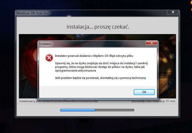 Masz problem z instalacją Wiedźmina 3 z płyty? CDP.pl podpowiada rozwiązania. Możesz też wymienić nośnik