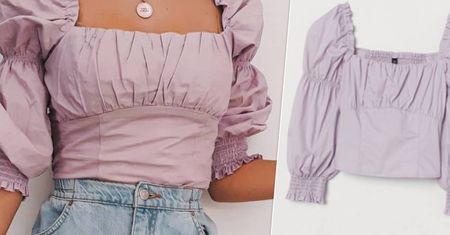 H&M wypuścił lawendową bluzkę powiększającą biust w rewelacyjnej cenie. To hit prosto z Instagrama