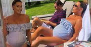Małgorzata Rozenek w kostiumie kąpielowym z H&M nie tylko dla ciężarnych. Ile kosztuje to cudo z falbanką?