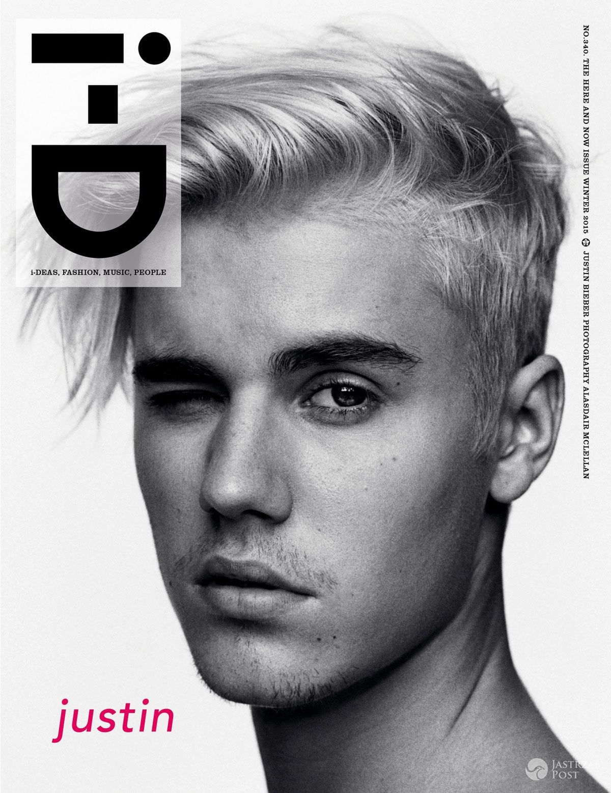Justin Bieber na okładce I-D