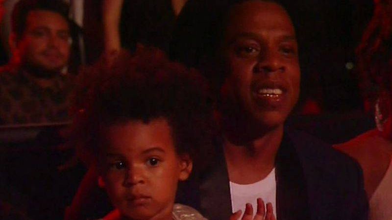 24 August 2014 - Los Angeles - USA**** STRICTLY NOT AVAILABLE FOR USA ***Beyonce gets emotional as husband Jay-Z and daughter Blue present her with the Vanguard Award at the MTV VMAs. The singer closed the Video Music Awards with a 20 minute medley of her hits while strutting her stuff in a jewel-encrusted leotard. But she was left emotional when after the performance her family took to the stage to present her with the award. She wiped away tears as Jay-Z, who was holding their daughter Blue, told her: "The recipient of the Michael Jackson Vanguard award and the greatest living entertainer Beyonce." The overwhelmed Halo star said: "I'm so full. Thank you. I have nothing to say but I'm filled with so much gratitude. I thank god for this moment. I love you so much. Baby Blue, my beloved I love you." She then choked back tears as Blue reached out and touched her cheek before Jay-Z gave her a kiss.XPOSURE PHOTOS DOES NOT CLAIM ANY COPYRIGHT OR LICENSE IN THE ATTACHED MATERIAL. ANY DOWNLOADING FEES CHARGED BY XPOSURE ARE FOR XPOSURE'S SERVICES ONLY, AND DO NOT, NOR ARE THEY INTENDED TO, CONVEY TO THE USER ANY COPYRIGHT OR LICENSE IN THE MATERIAL. BY PUBLISHING THIS MATERIAL , THE USER EXPRESSLY AGREES TO INDEMNIFY AND TO HOLD XPOSURE HARMLESS FROM ANY CLAIMS, DEMANDS, OR CAUSES OF ACTION ARISING OUT OF OR CONNECTED IN ANY WAY WITH USER'S PUBLICATION OF THE MATERIAL. BYLINE MUST READ : MTV/XPOSUREPHOTOS.COMPLEASE CREDIT AS PER BYLINE *UK CLIENTS MUST CALL PRIOR TO TV OR ONLINE USAGE PLEASE TELEPHONE  44 208 344 2007
