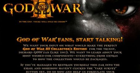 Sony pyta czy edycja kolekcjonerska God of War III powinna zawierać pierwsze dwie gry
