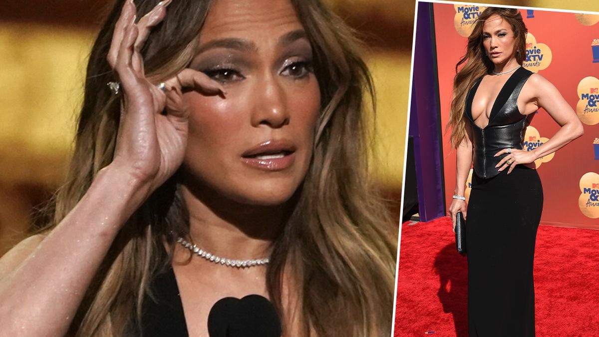 Jennifer Lopez podbiła imprezę MTV w skórzanej kreacji z głębokim dekoltem. Nie obyło się bez wzruszeń i morza łez