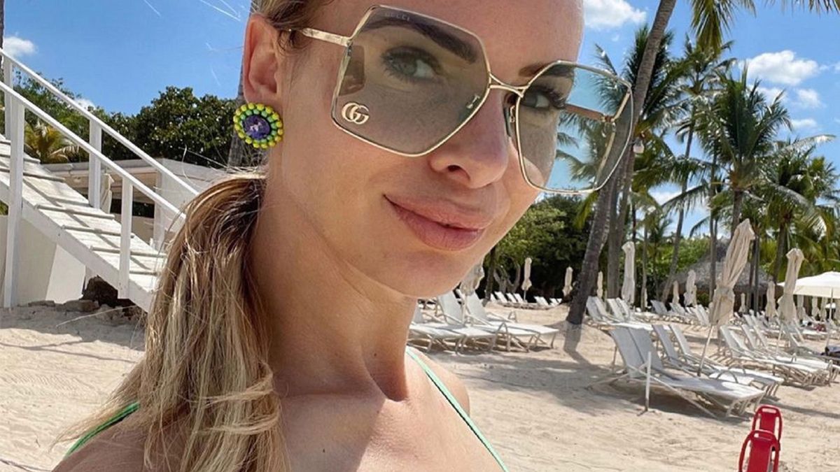 Izabela Janachowska odpoczywa z rodziną w Dubaju. Pokazała się w skąpym bikini. Zjawiskowy set nie był tani