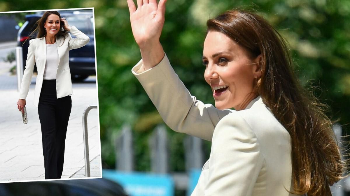 Kate zachwyciła na spotkaniu z wolontariuszami. Elegancka klasyka podkreśliła zgrabną figurę księżnej