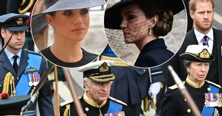 Księżna Kate i Meghan nie pojawiły się w kondukcie żałobnym za trumną królowej Elżbiety II. Wiadomo skąd ta decyzja