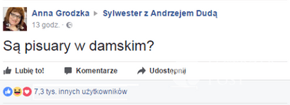 Sylwester z Andrzejem Dudą - screen Facebook