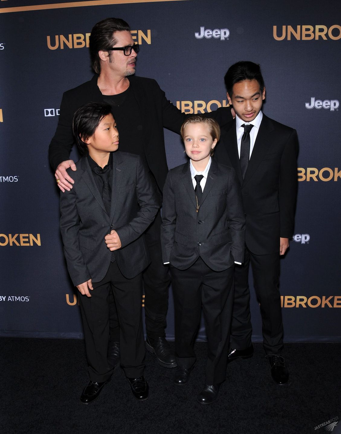 Brad PItt Maddox Jolie Pitt Shiloh Jolie Pitt Pax Jolie Pitt