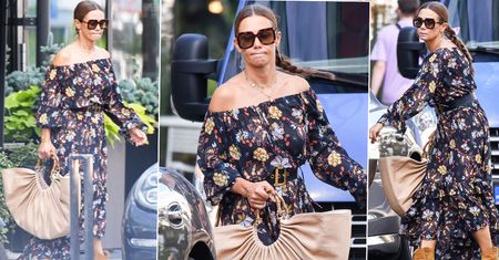 Zaaferowana Kinga Rusin w luksusowej stylizacji wybiegła ze spotkania. Paparazzi mieli co fotografować