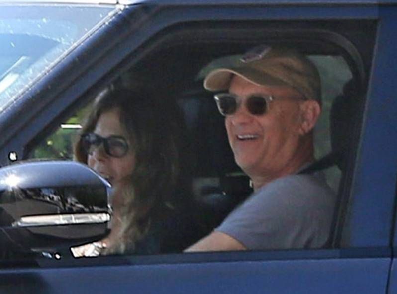 Tom Hanks i Rita Wilson w  Los Angeles