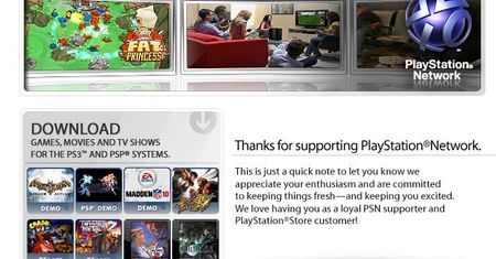 Sony dziękuje swoim klientom