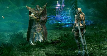 Blondynka i dwa nagie miecze - galeria z Blades of Time