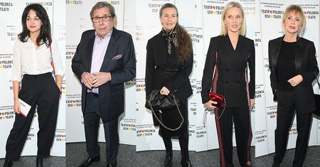 Gwiazdy na premierze monologu Krystyny Jandy "MY WAY": Małgorzata Foremniak, Janusz Gajos, Maria Dębska, Lidia Popiel