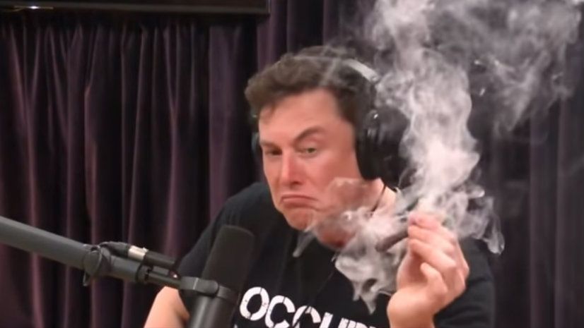 Elon Musk niedawno palił marihuanę na wizji