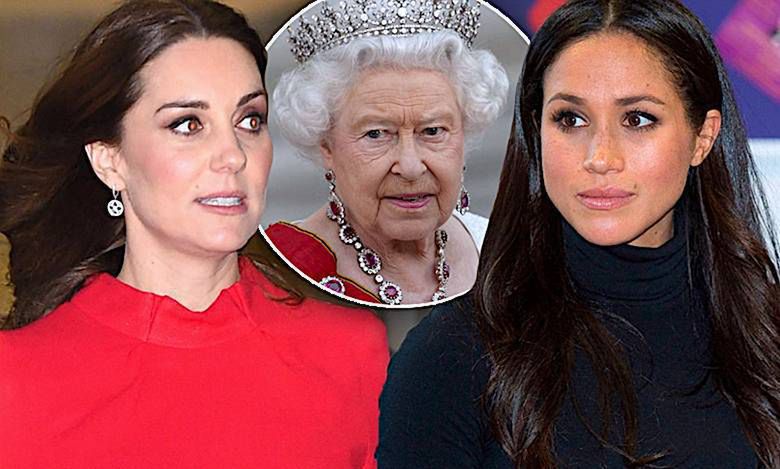 Księżna Kate i Meghan Markle walczą z królową Elżbietą II! Wywołały aferę na królewskim dworze!