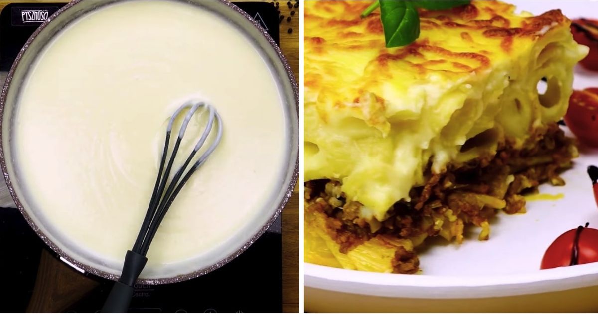 Zapiekanka z makaronem rigatoni - czyli nasza lasagne