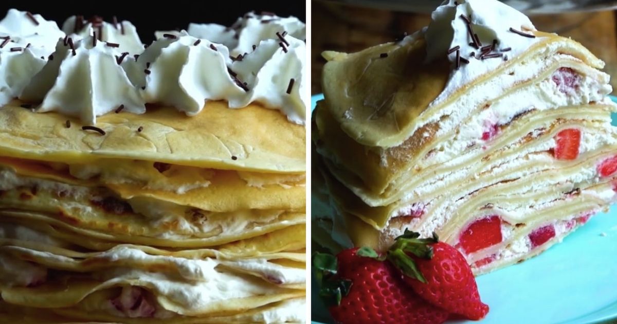 Tort naleśnikowy z truskawkami idealny dla juniora