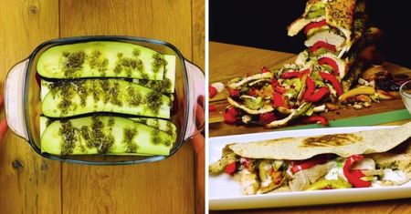Domowy kebab light z indyka w towarzystwie warzyw