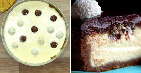 Przepyszny sernik z ferrero rocher i raffaello
