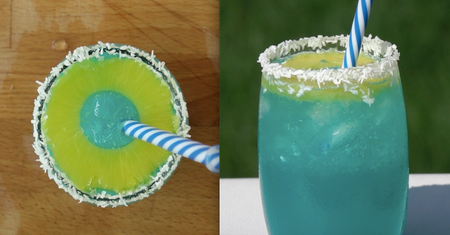 Pyszny drink o wyjątkowym smaku i kolorze. Wygląda zjawiskowo!