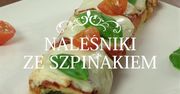 Zapiekane naleśniki ze szpinakiem i ricottą w sosie pomidorowym z mozzarellą