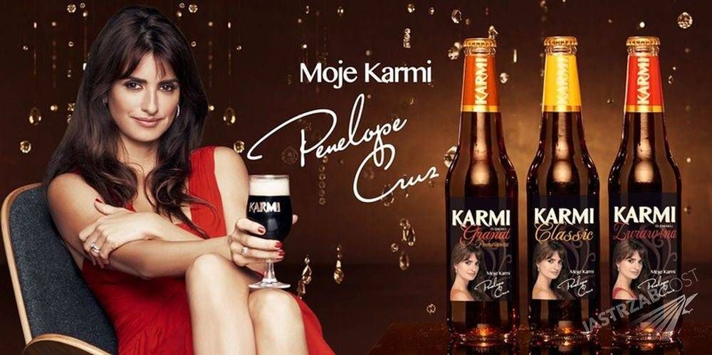 Penelope Cruz w kampanii piwa Karmi
Fot. screen z karmi.pl