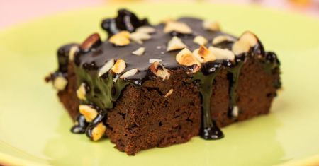 Brownie a'la snickers