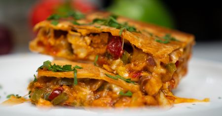 Mega fajitas w tortilli