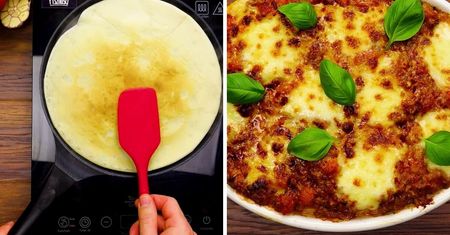 Zapiekanka canneloni z naleśników