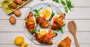 Croissanty z łososiem i jajkiem sadzonym. Śniadanie jak z dobrej restauracji!