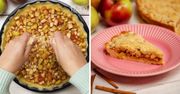 Krucha tarta z karmelizowanymi jabłkami i kruszonką. Jak zrobić szarlotkę na ciepło?