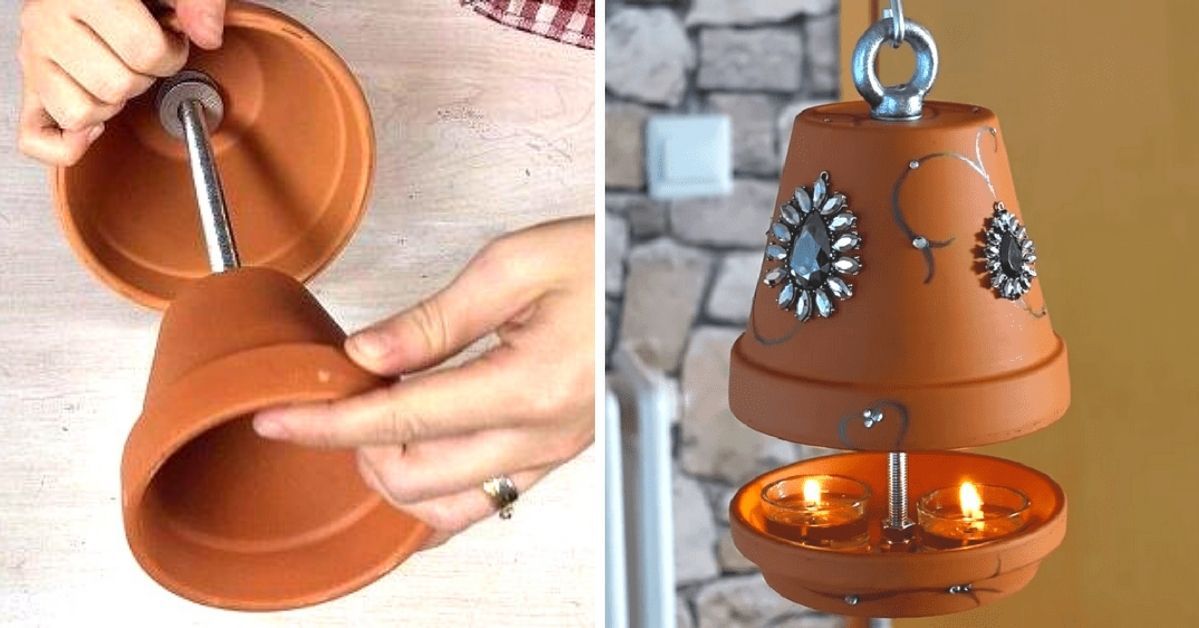 Two Terracotta Pots Turned Into a Cute Stove Easily Heat a Small Space