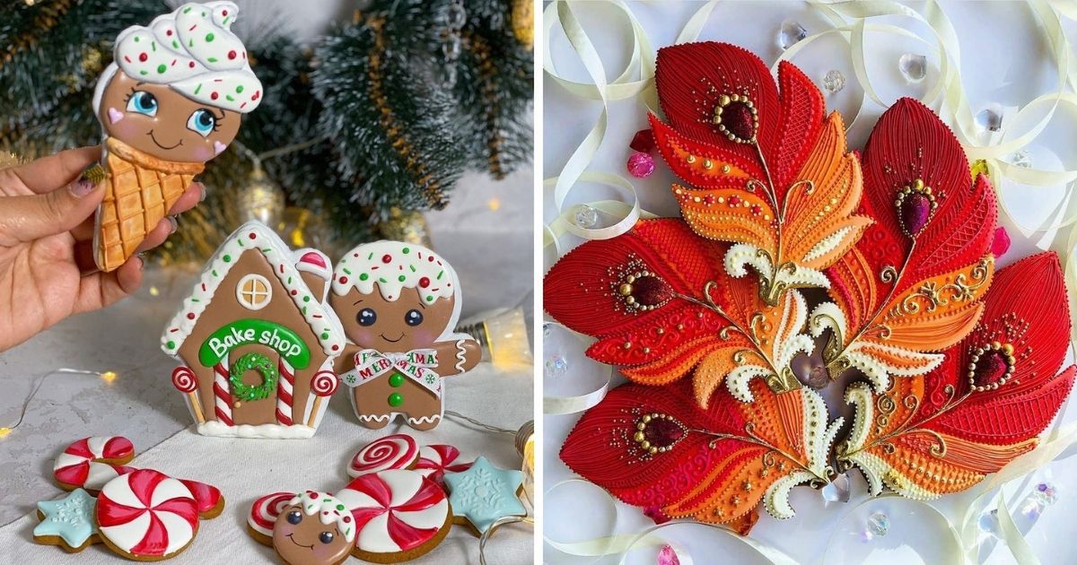 20 Most Beautiful Gingerbread Cookies We Have Ever Seen. Would You Like To Learn To Decorate Them This Way?