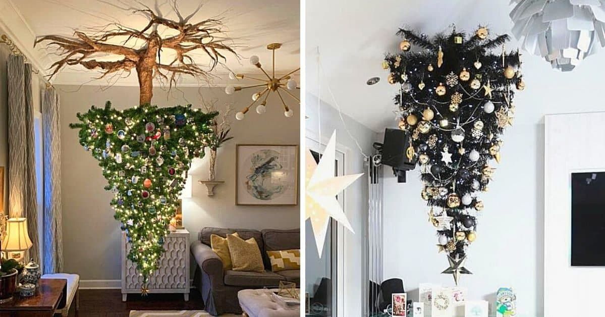 Christmas from a Completely Different Perspective: 10 Fantastic Ideas for Christmas Trees Fixed Upside Down