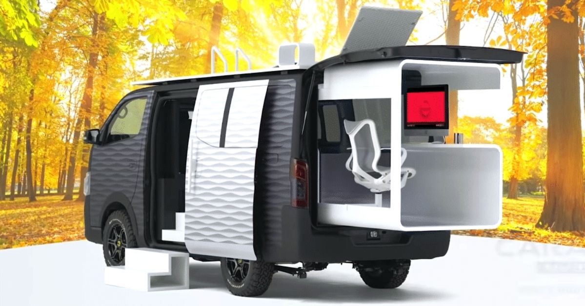 An Innovative Camper to Let You Work Even in the Middle of the Forest. A New Approach to Working Place!