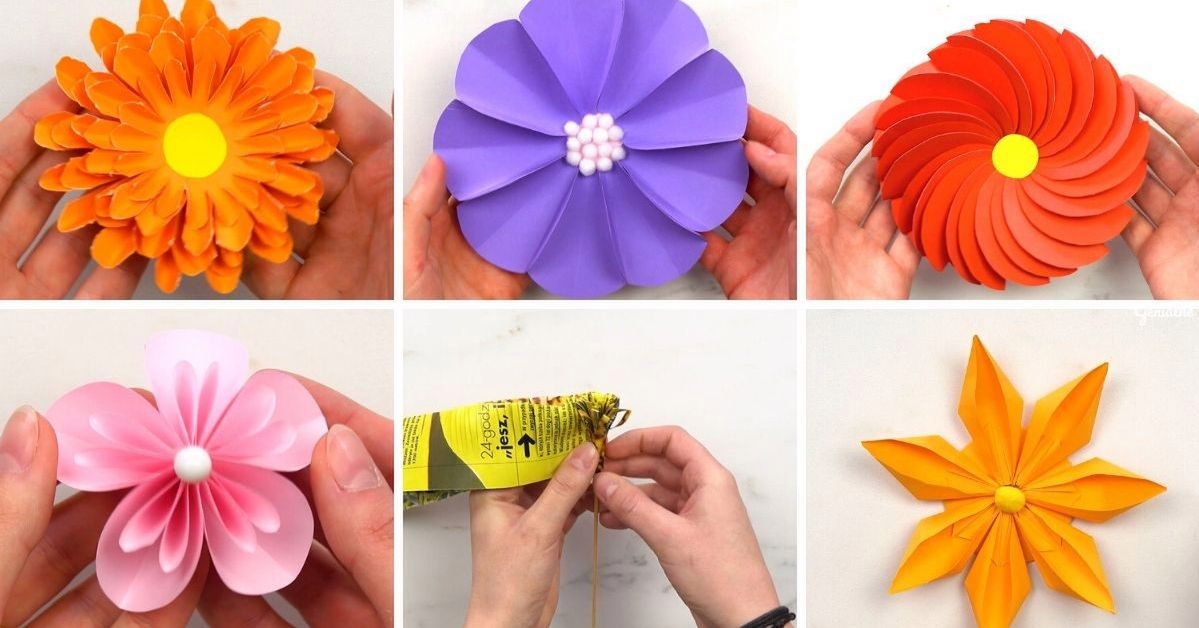 6 Decorative Flowers You Can Make of Paper