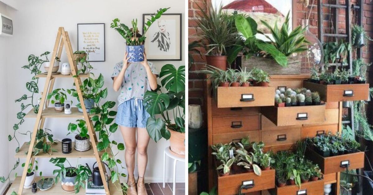 14 Ideas for a Cute DIY Plant Stand