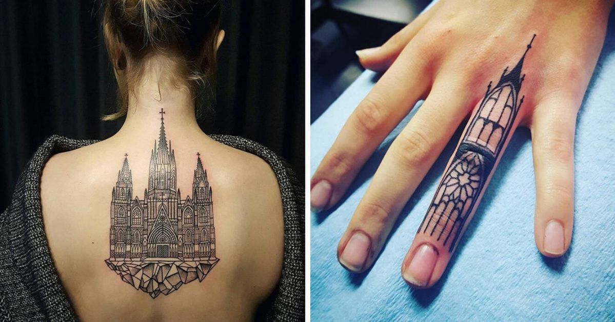 20 niezwykłych tatuaży inspirowanych dziełami architektury