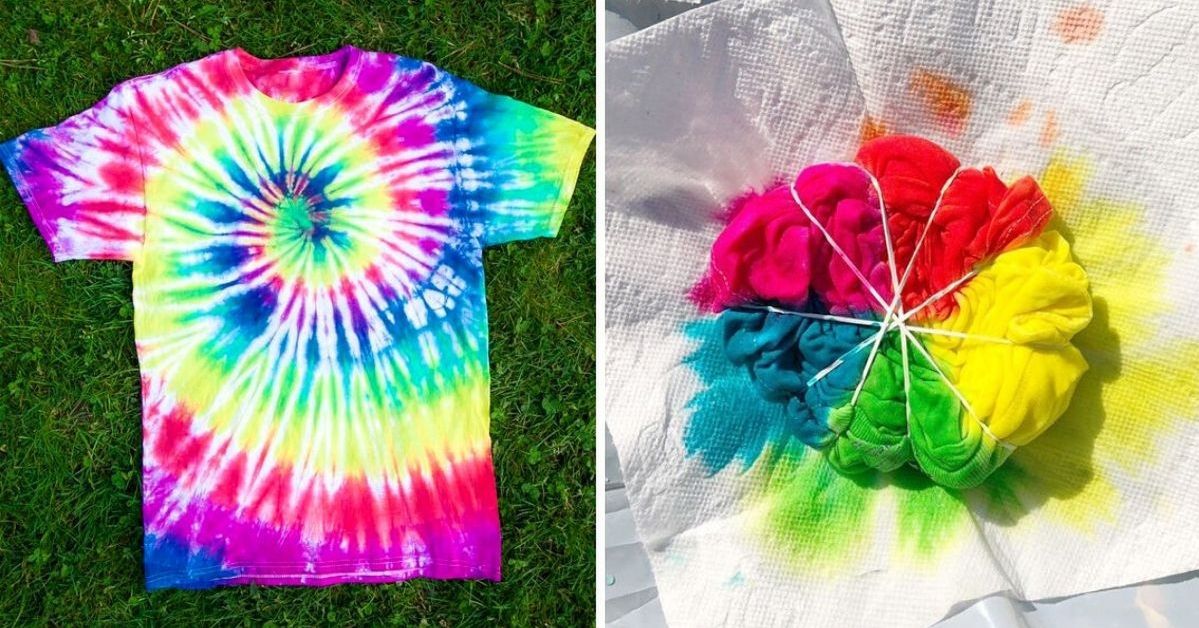 6 pomysłowych sposobów na farbowanie koszulki metodą "tie-dye"