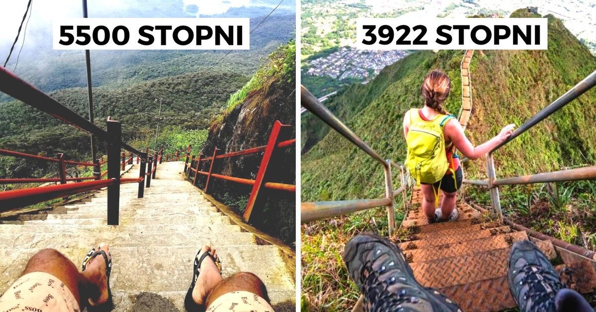 14 najbardziej ekstremalnych schodów na świecie, których pokonanie to spore wyzwanie